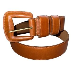 Fossil Brown Leather Belt, Size Medium